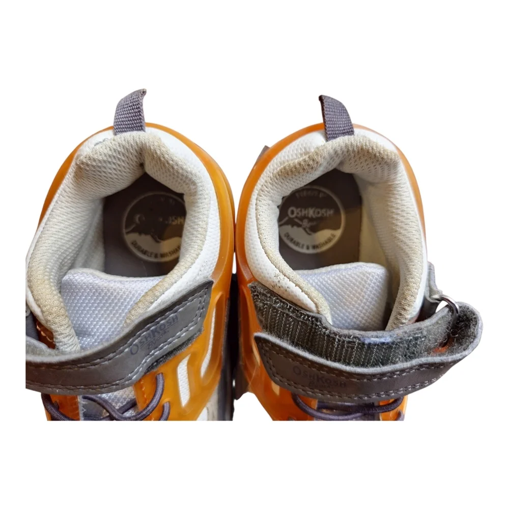 OshKosh B'gosh Carson Atheltic Tennis Shoes Toddler Little Boys‎ 9m Orange Gray
